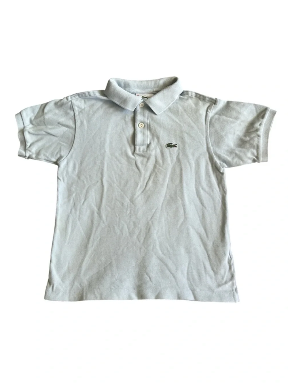 Lacoste Polo Shirt Vintage Blue Boys Size 6A Small 6/7 - Picture 2 of 5